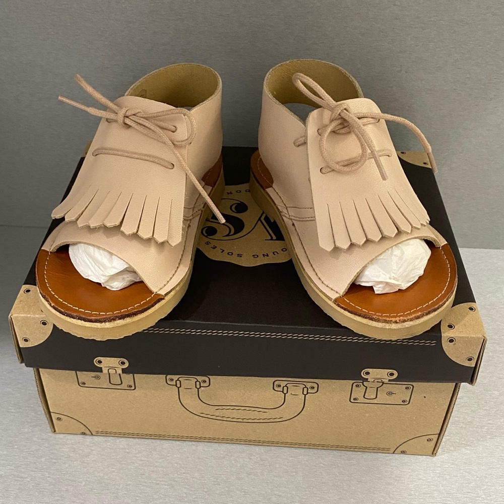 Agnes Kilted Boot Sandal Nude Pink
Leather